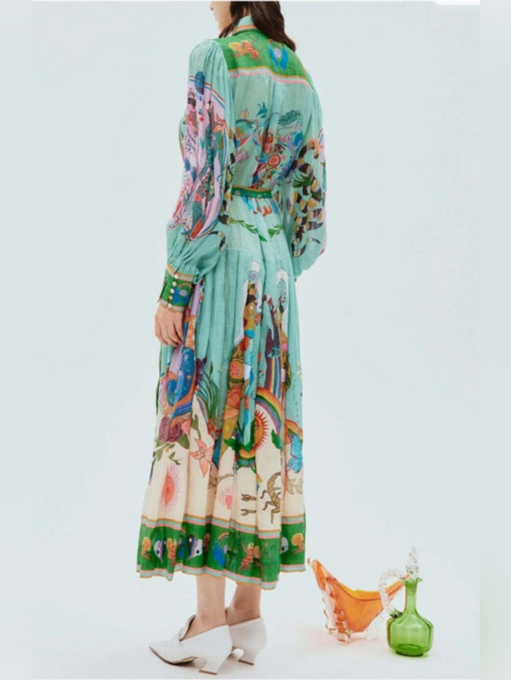 ALEMAIS Multicolor Evergreen Shirt Dress - Picture 5 of 16